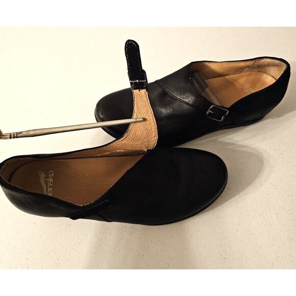 DANSKO Womens Black‎ Soft Leather Strap Comfort Loafers Euro 39 US 8-8.5 - Picture 7 of 10